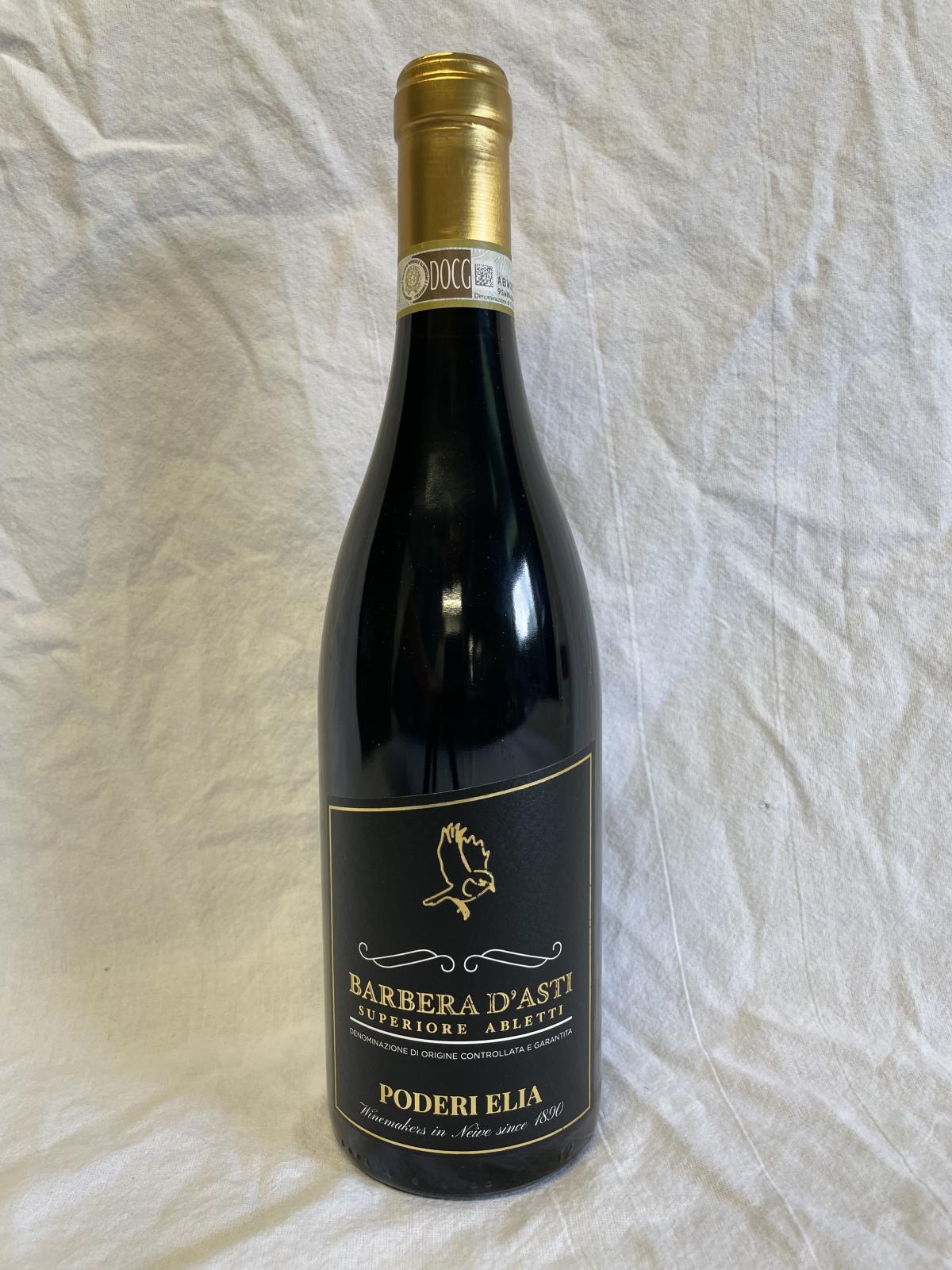 2017 Barbera d'Asti Superiore Abletti Poderi Elia från Neive, Piemonte via privatimport